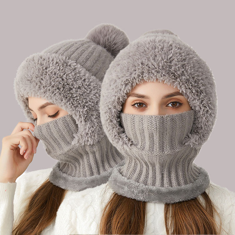 ❄️ 3-in-1 Thick Plush Winter Hat🧣