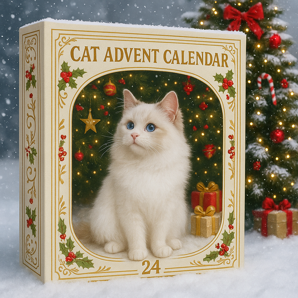 đČJulklapp - Perfekt jul - Adventskalender för kattĂ€lskare 2025 - ohneen