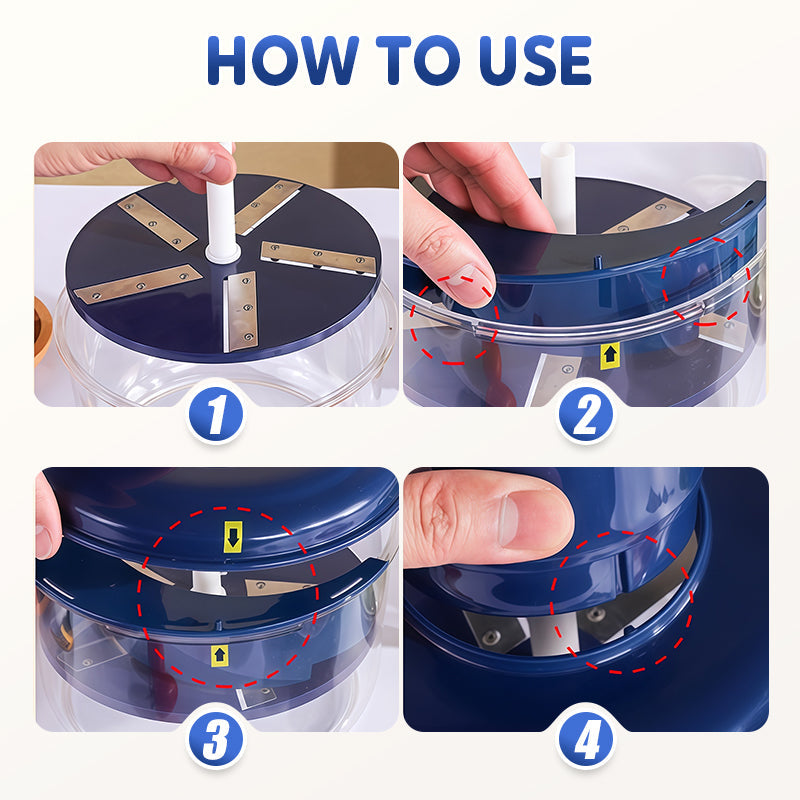 Bärbar automatisk elektrisk frukt- och grönsaksskalare🧄🍇 - ohneen