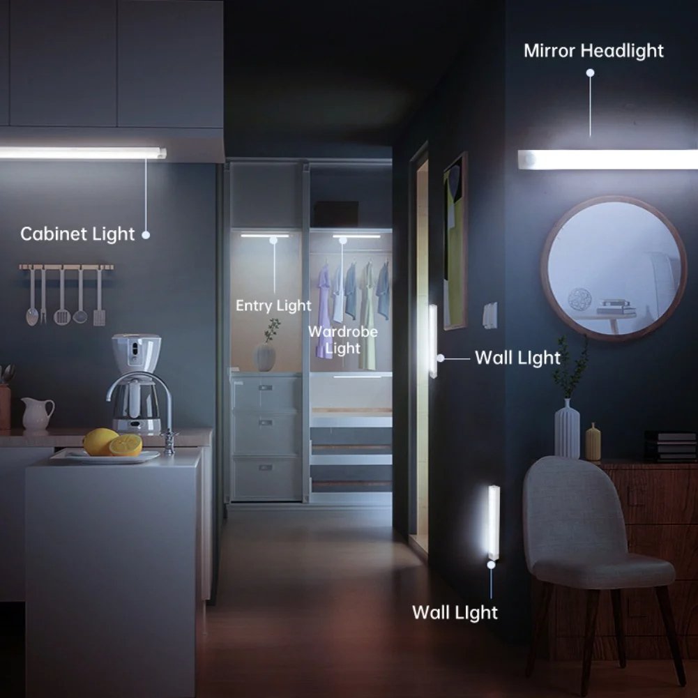 💡Sista dagen- Uppladdningsbara LED-lampor utan stans Smart Sensor Magnetic