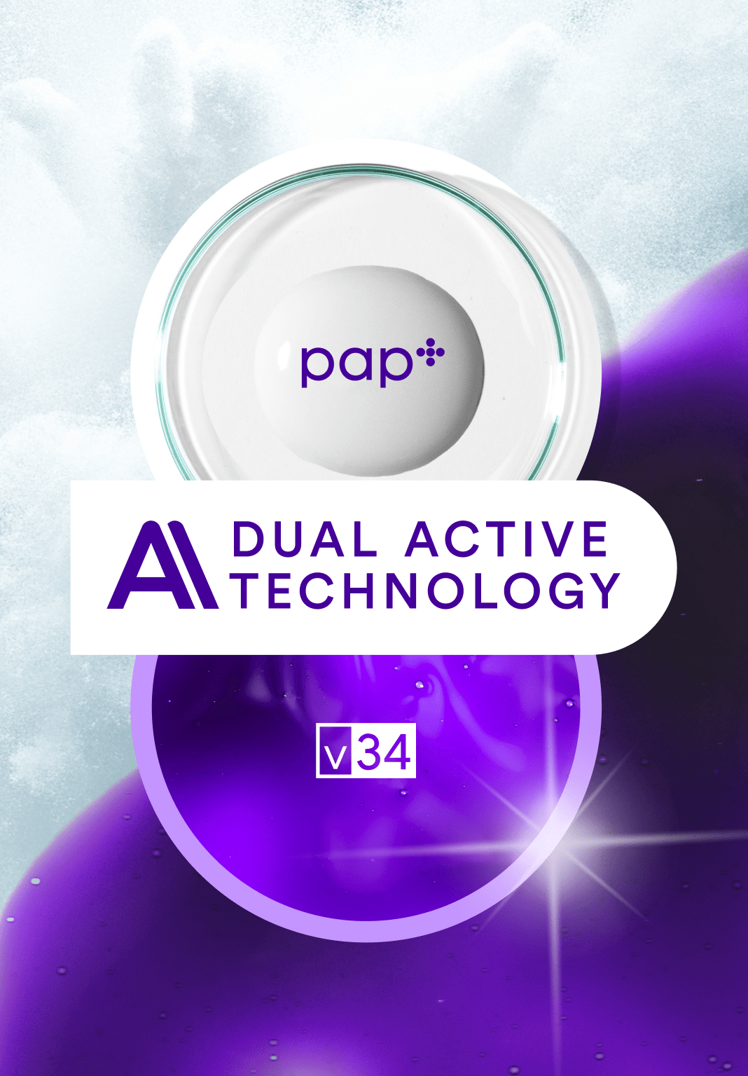 V34 Teeth Whitening Strips – Professional 14 Treatment Kit with PAP+ & Violet Tint