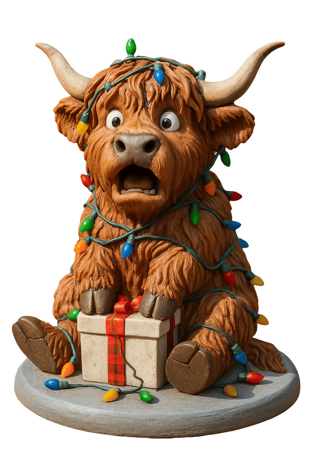🐮Highland Cow Adventskalender 2025🎄✨ - 3D Handgjord Highland Cow Doll (24 st) - ohneen