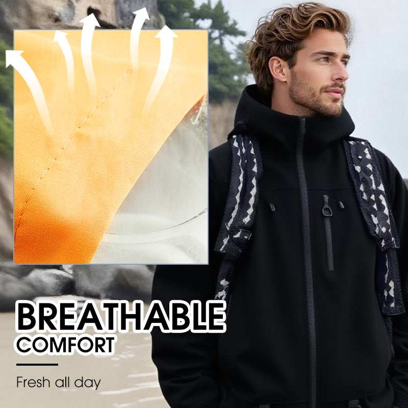 🔥Vattentät Sportjacka Med Huva För Utomhusbruk - ohneen