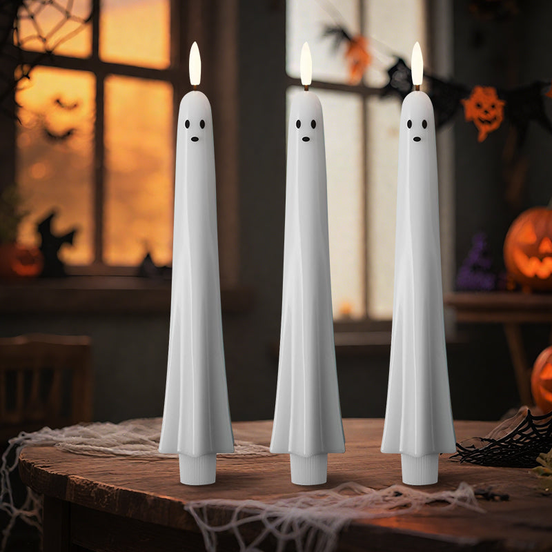 🎃👻 Fjärrstyrt spökljus med 3D-flammande veke 👻🎃 - ohneen