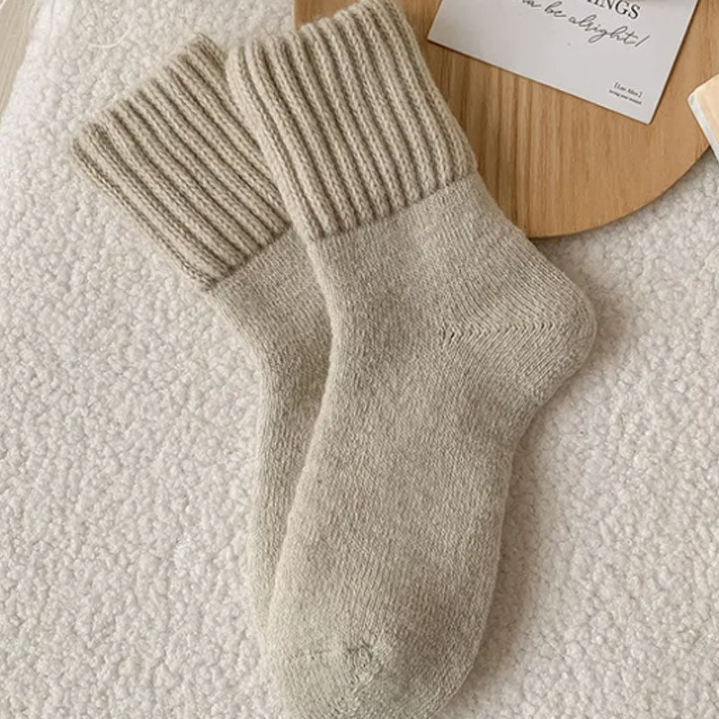 🧦 Värmande Ullstrumpor i Mellanhöjd