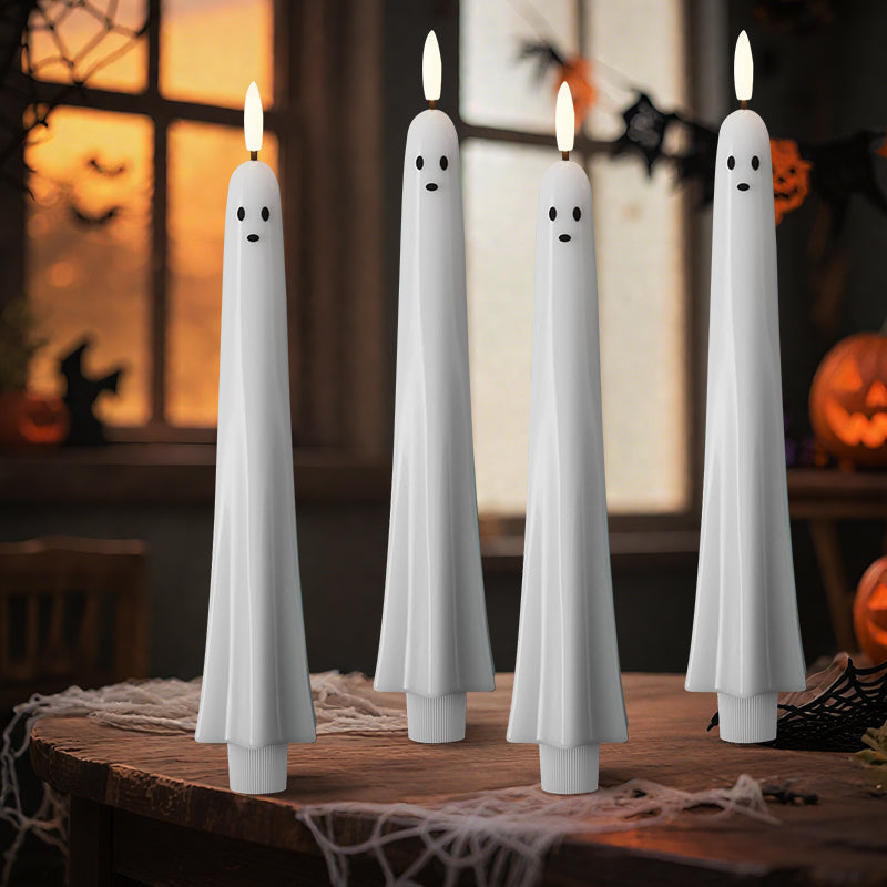 🎃👻 Fjärrstyrt spökljus med 3D-flammande veke 👻🎃 - ohneen