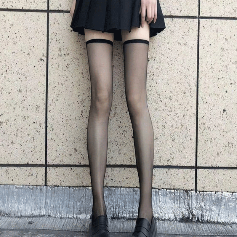 Överknälånga Spetsstrumpor - ohneen