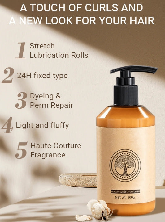 🔥Långvarig Styling, Marockansk Volym, Återfuktande Och Elastisk - ohneen