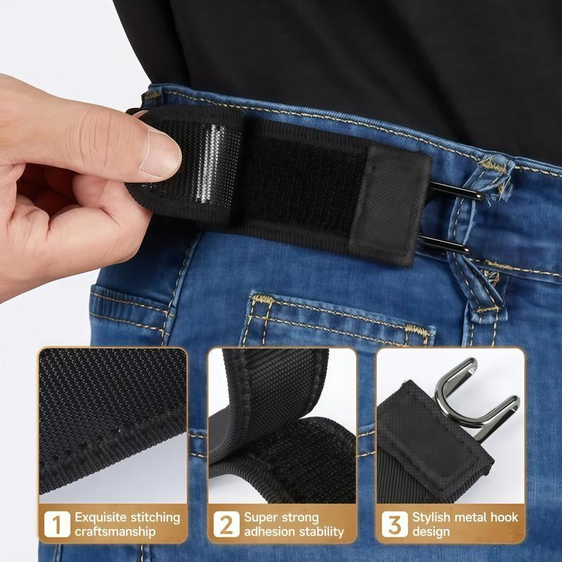 👖Buckleless Belt Hooks for Men – No Belt Buckle Needed, Pant Fit Clips, Adjustable Waistband Helper