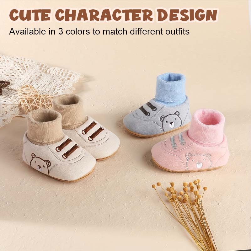 Söt björn första promenadskor Slip-on småbarnsskor - ohneen
