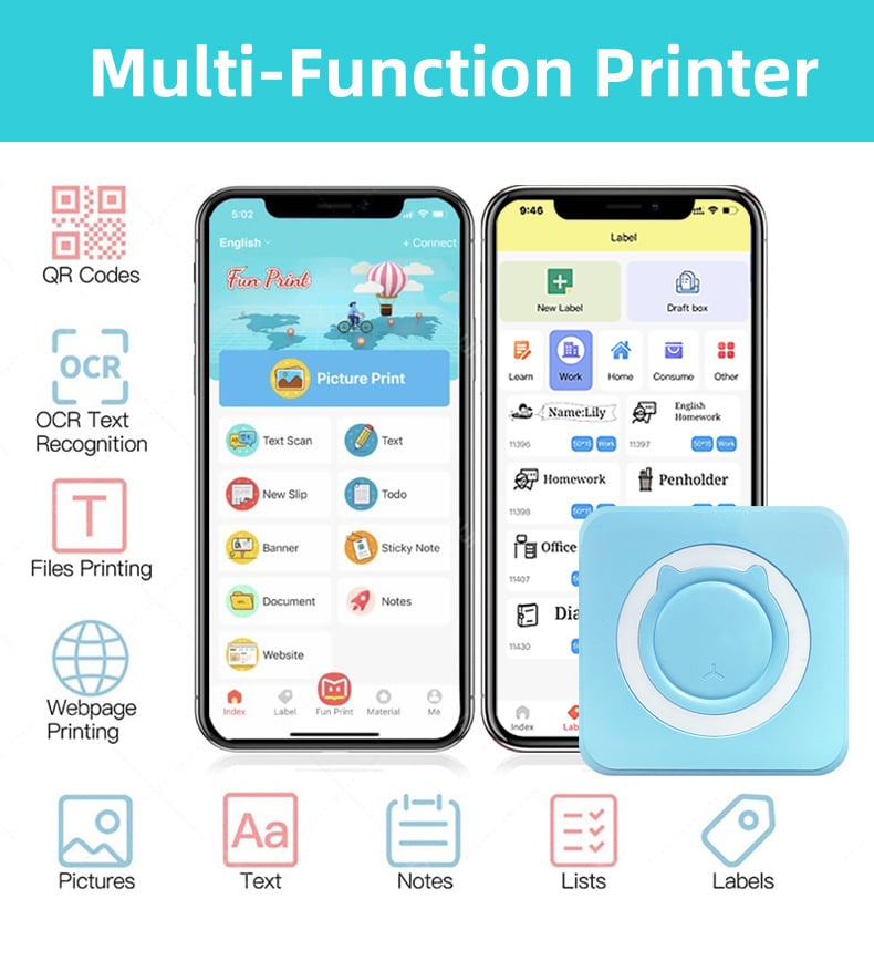 【Print 2.0】🎄❄️Miniskrivare För Fel Frågor