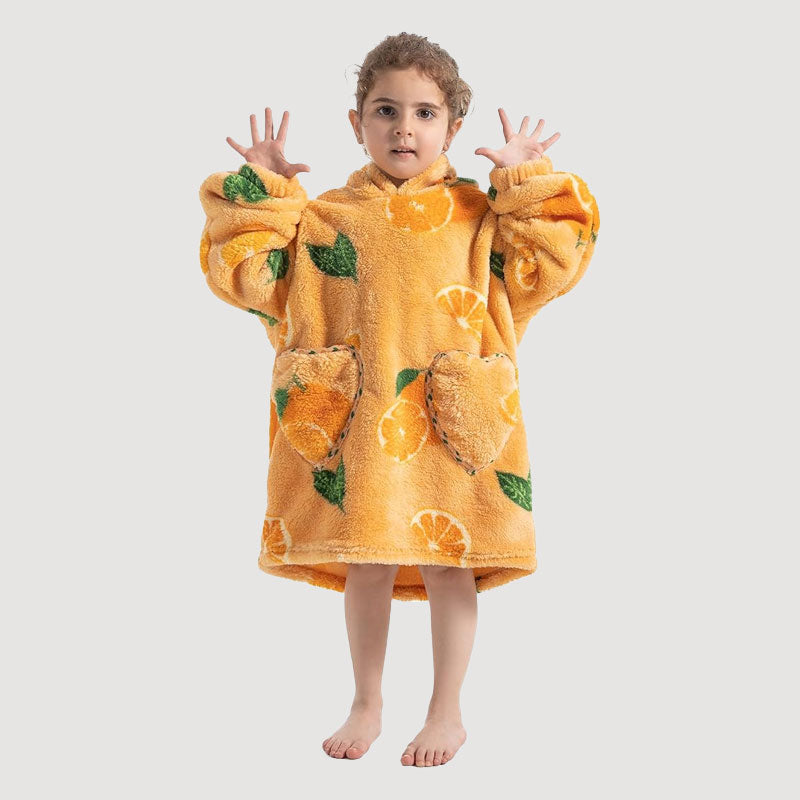 🧸 Damens extra stora filt med huva, supermjuk och varm, bärbar fleece-tröja med luvan, mjuk och bekväm munkjacka med stora fickor. Perfekt julpresent eller alla hjärtans dag-present.