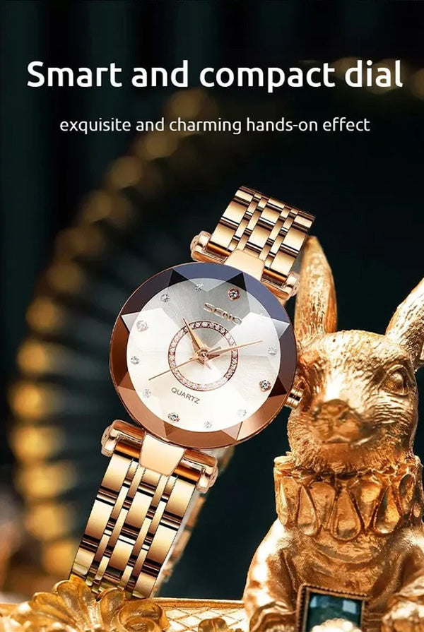 💖Starry stainless steel ladies' watch🎁