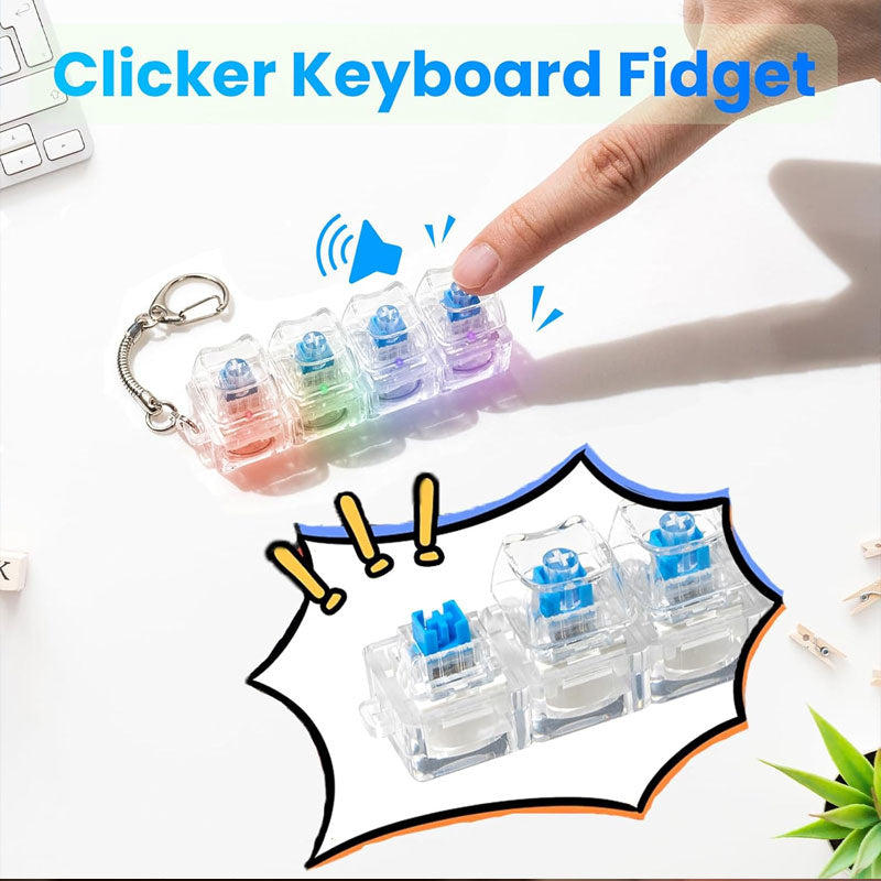 🎮Unzip The Four-button Mechanical Keyboard Keychain