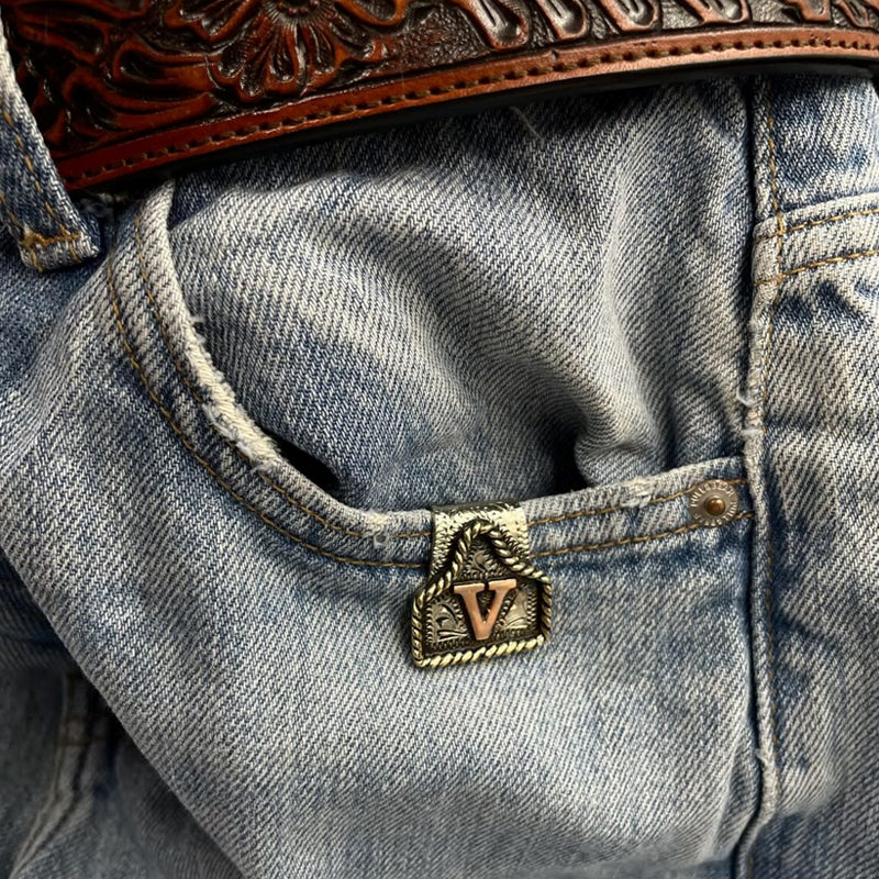 Western Initial Nyckelklämma - ohneen