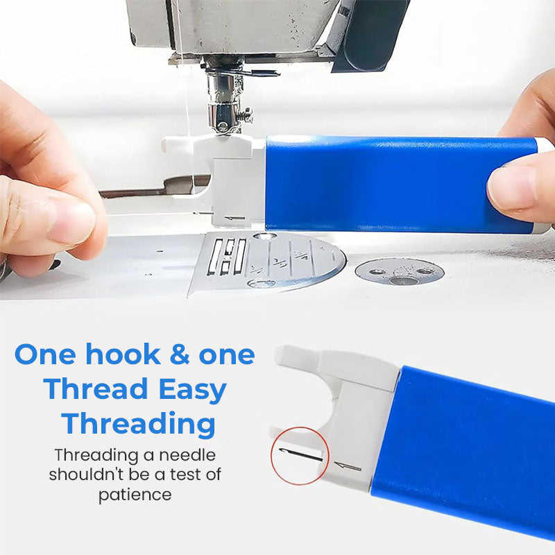 🧵Quick-Thread Needle Threader Tool | Dmetal Hook for Easy Sewing & Crafts