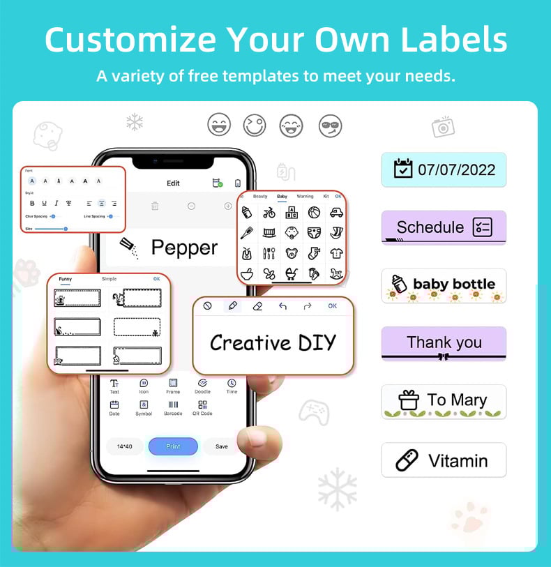 【Print 2.0】🎄❄️Miniskrivare För Fel Frågor