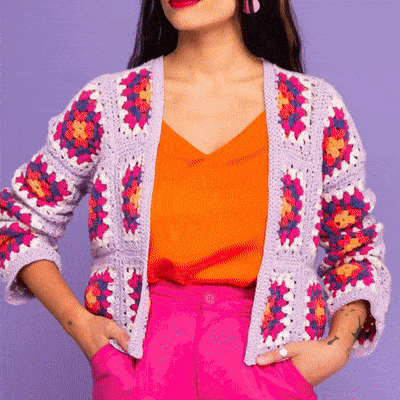 [50 miks og match design]The Granny Square Card Deck/The Granny Square Card Deck,Stickmönsteruppsättning - ohneen