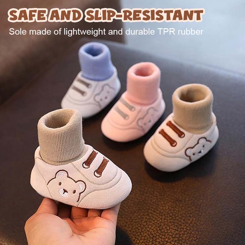 Söt björn första promenadskor Slip-on småbarnsskor - ohneen