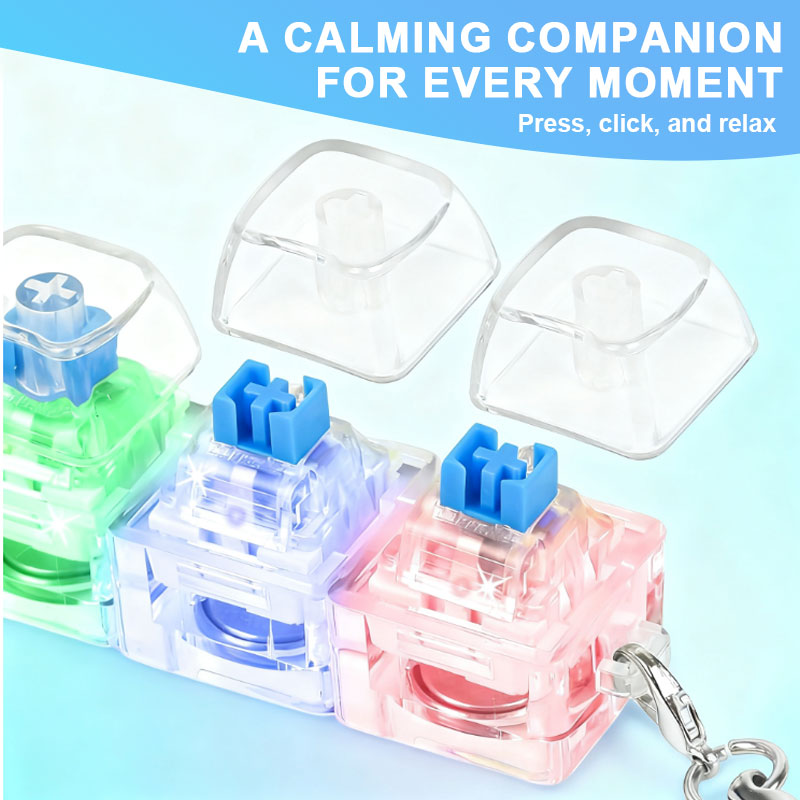 🎮Unzip The Four-button Mechanical Keyboard Keychain