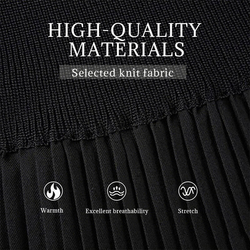 2025 Ny design✨Damklänning med ståkrage och lanternärm i plusstorlek🌈👗 - ohneen