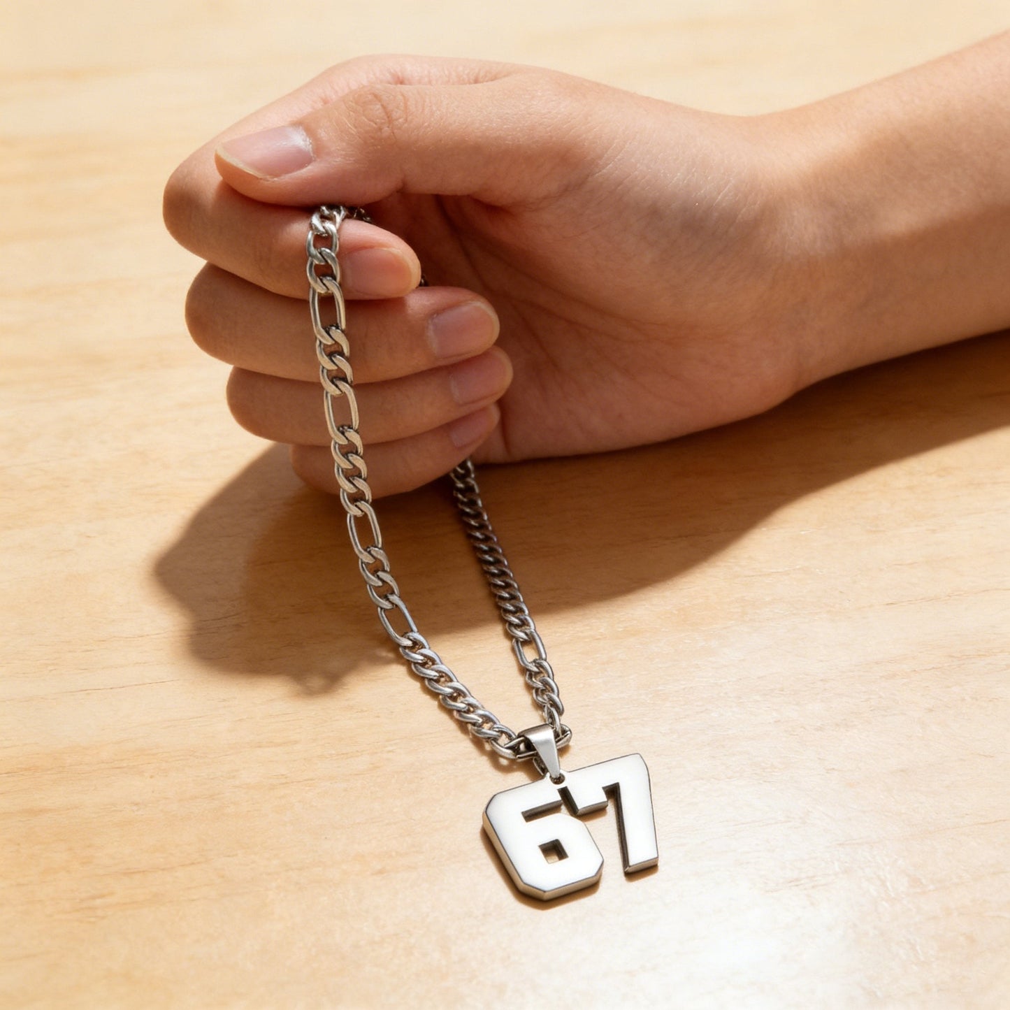 67 Number Pendant Necklace – A Statement Piece for Every Fashionista