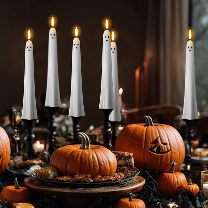 🎃👻 Fjärrstyrt spökljus med 3D-flammande veke 👻🎃 - ohneen