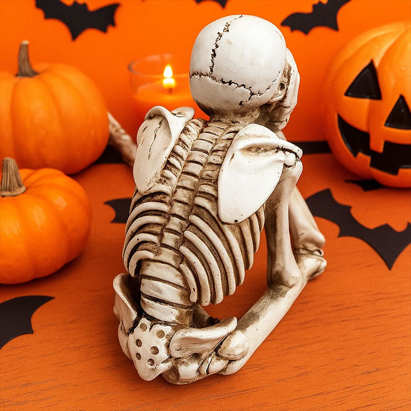 🎃 Skelettprydnad - Se ingen ondska, hör ingen ondska, tala ingen ondska - ohneen