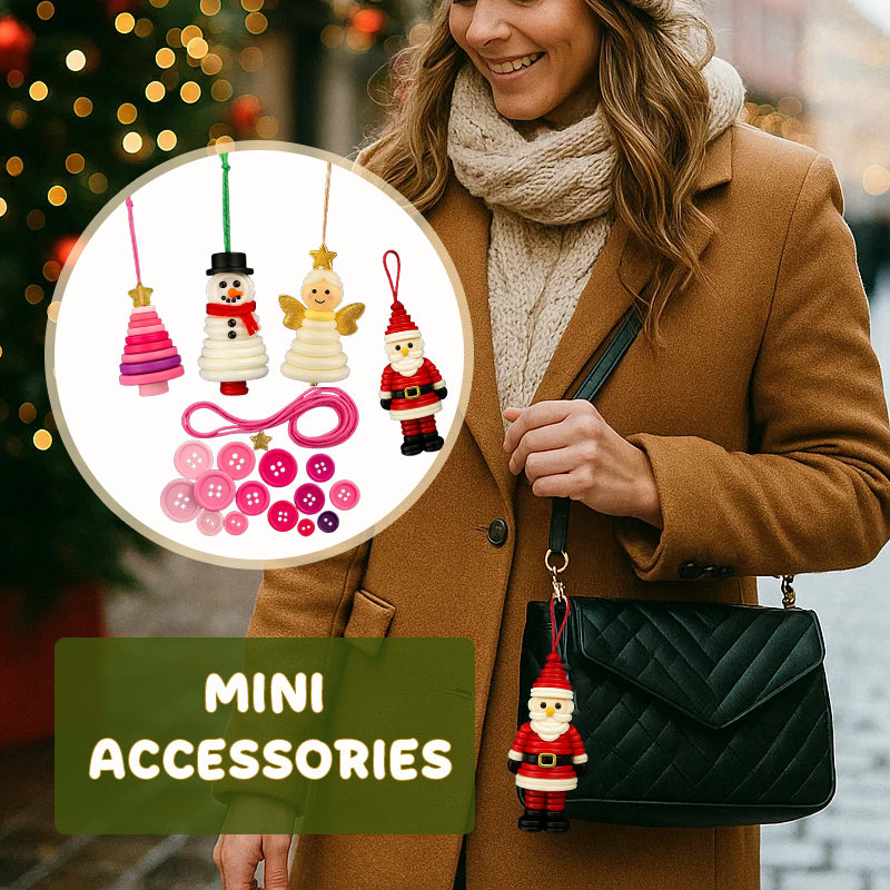 ☃️ DIY-kit för snögubbe-knappdekoration ☃️ - ohneen