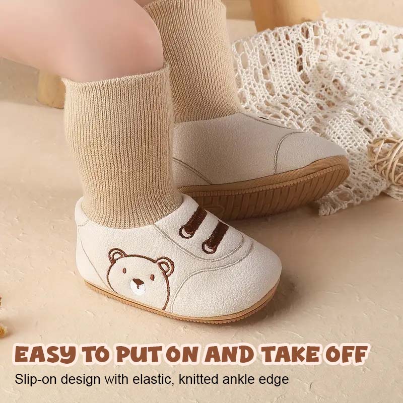Söt björn första promenadskor Slip-on småbarnsskor - ohneen