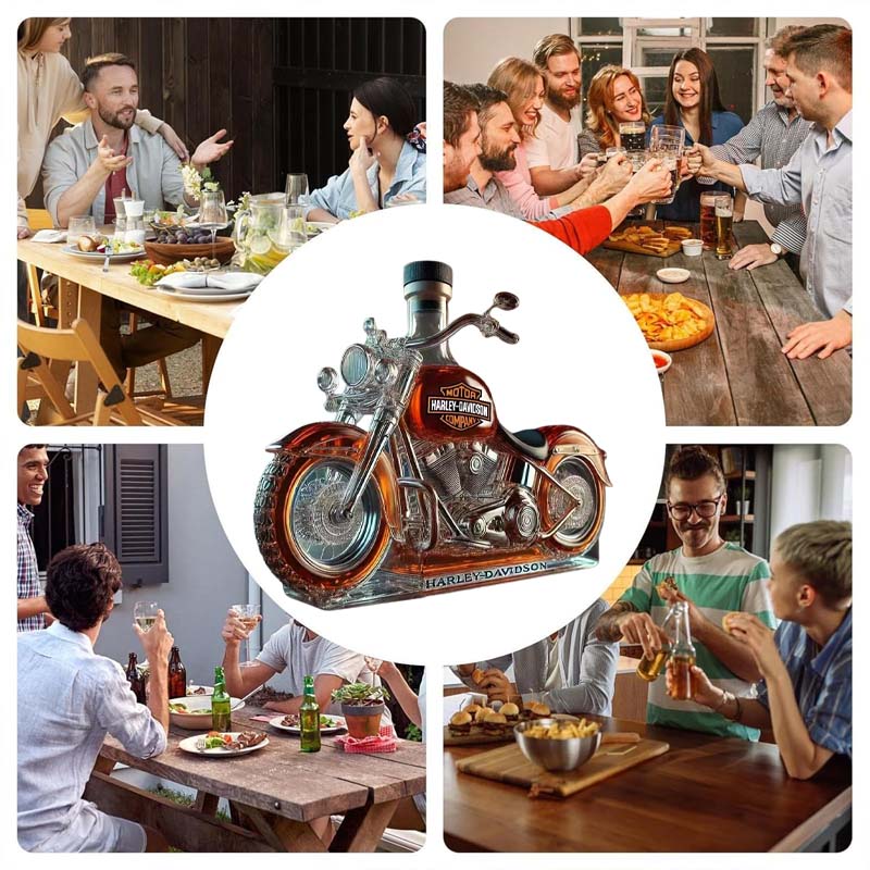 Kreativ vinflaska av motorcykelglas - ohneen