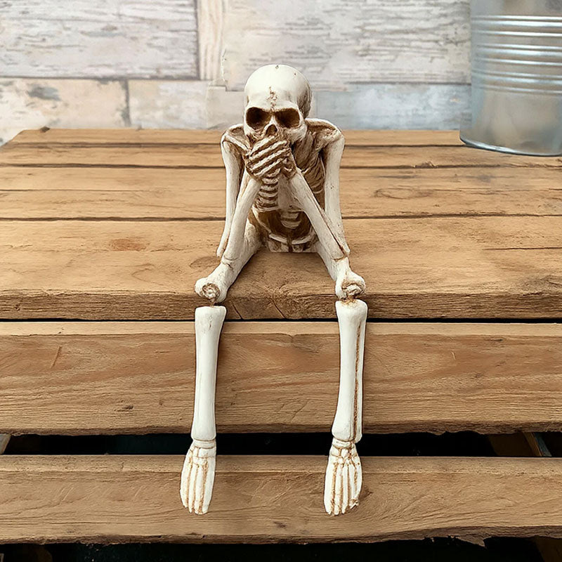 🎃 Skelettprydnad - Se ingen ondska, hör ingen ondska, tala ingen ondska - ohneen