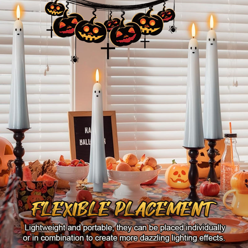 🎃👻 Fjärrstyrt spökljus med 3D-flammande veke 👻🎃 - ohneen