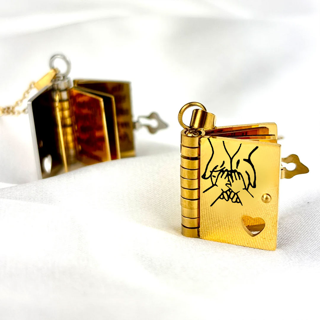 Edelstahl-Paarkette/Parhalsband i rostfritt stål - ohneen