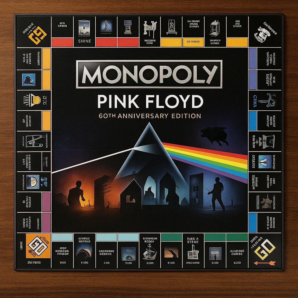 MONOPOLY: Pink Floyd 60th Anniversary Edition Game | Official Collector's Board Game