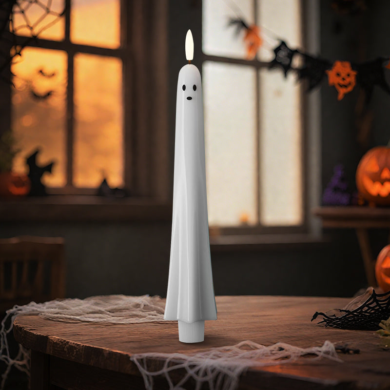 🎃👻 Fjärrstyrt spökljus med 3D-flammande veke 👻🎃 - ohneen