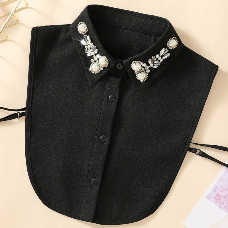 Luxe Detachable Rhinestone Collar for Women | Fashion Fake Collar