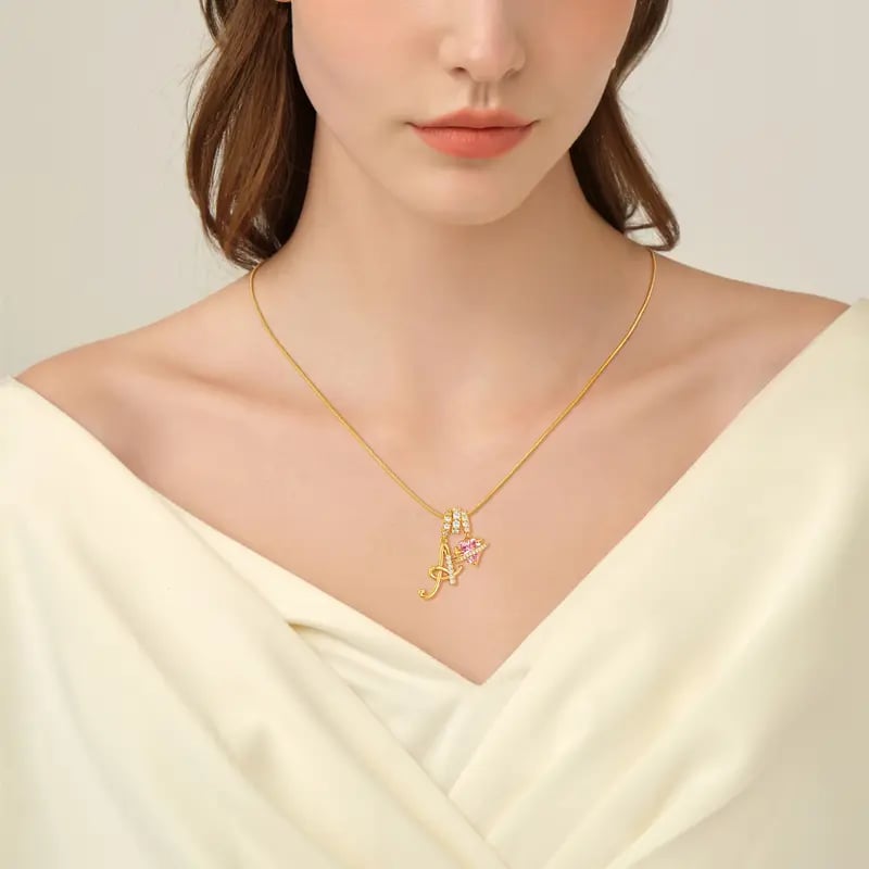 ✨Personalized Initial Necklace for Women - Custom Letter Necklace, Artistic Script