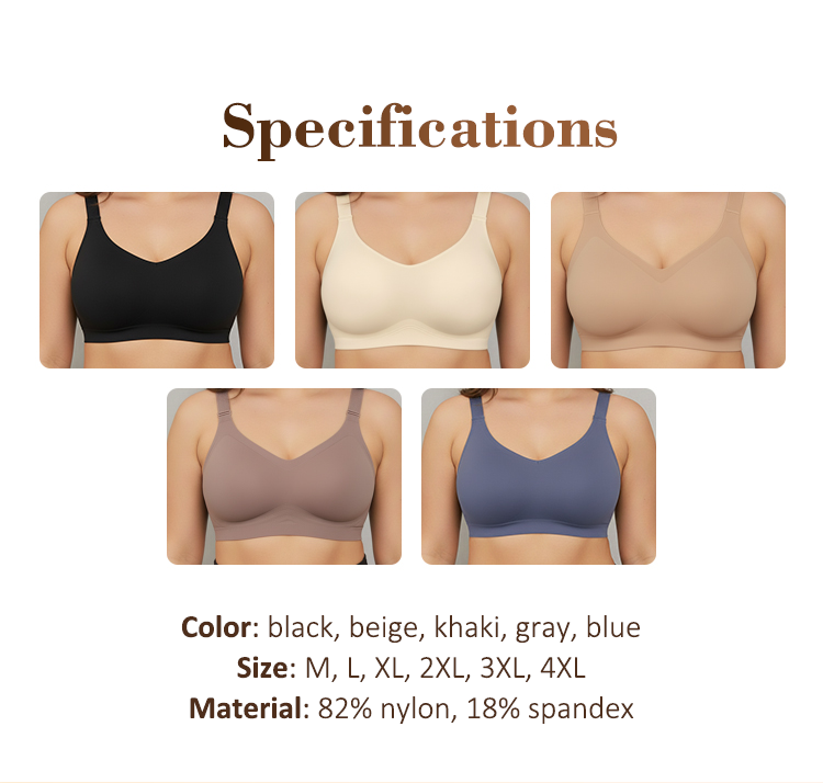 Seamless Comfort Bra for Women – Wire-Free, Naked Feeling, Yoga & Sleep Bra