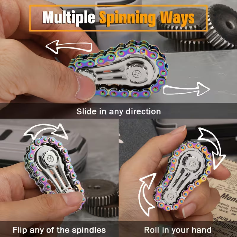 Durable Top Gear Gyro Fidget Toy With Finger - Perfect Gift for Teens and Adults