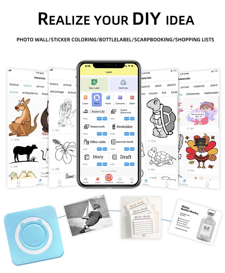 【Print 2.0】🎄❄️Miniskrivare För Fel Frågor