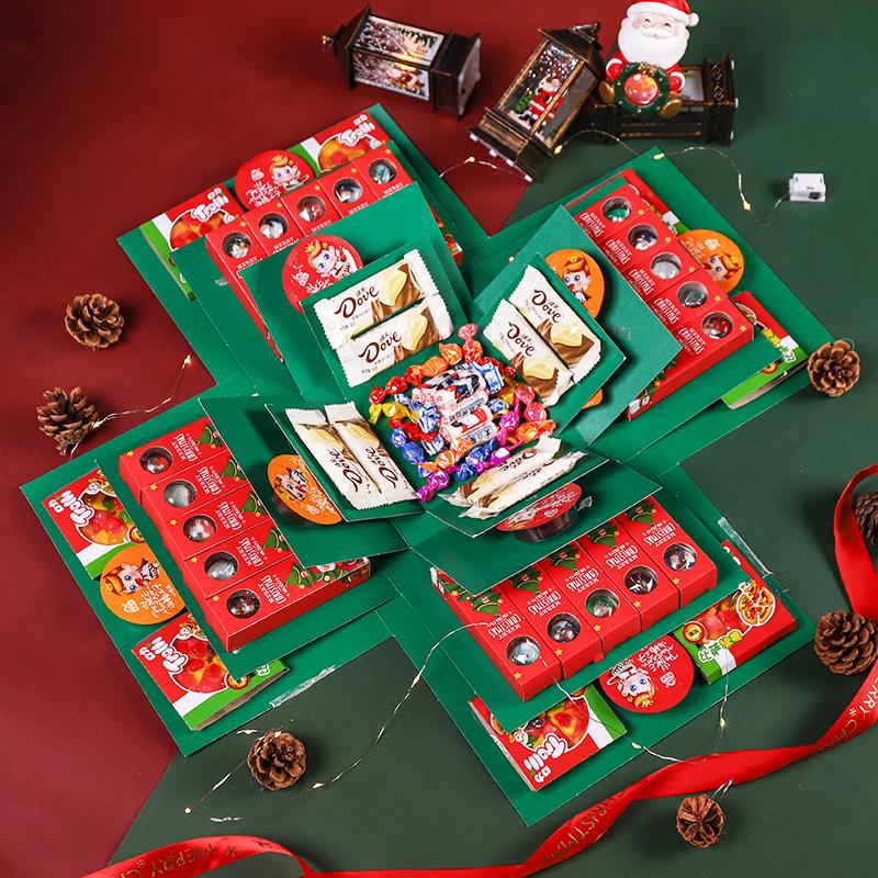 50 000+ SÅLDA! 🎁✨ Julens Perfekta Överraskning – Explosionslåda med Julstämning