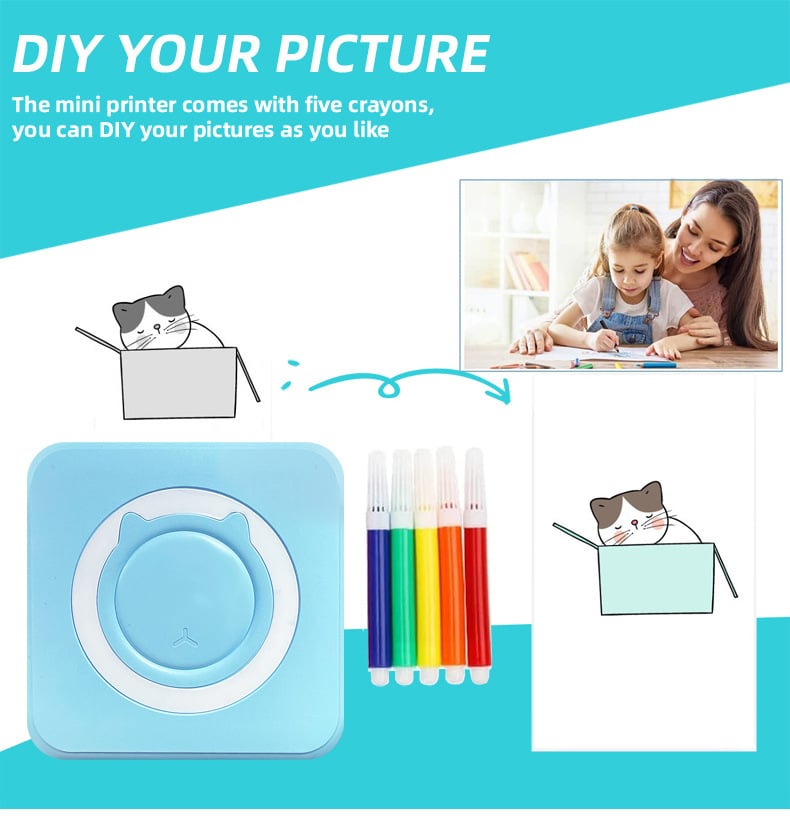 【Print 2.0】🎄❄️Miniskrivare För Fel Frågor