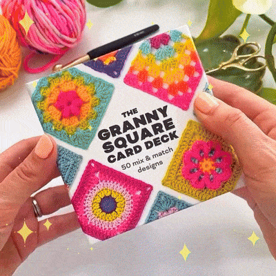 [50 miks og match design]The Granny Square Card Deck/The Granny Square Card Deck,Stickmönsteruppsättning - ohneen
