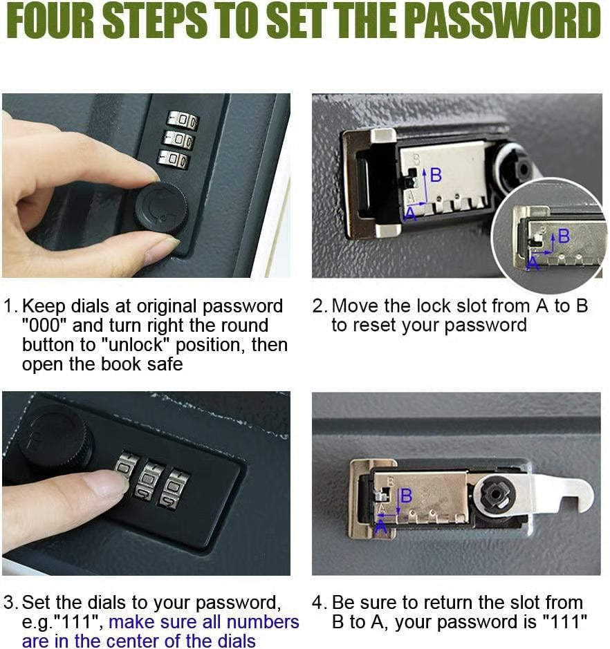 Simulated Book Password Box