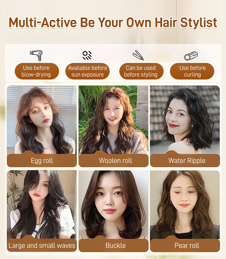 🔥Långvarig Styling, Marockansk Volym, Återfuktande Och Elastisk - ohneen