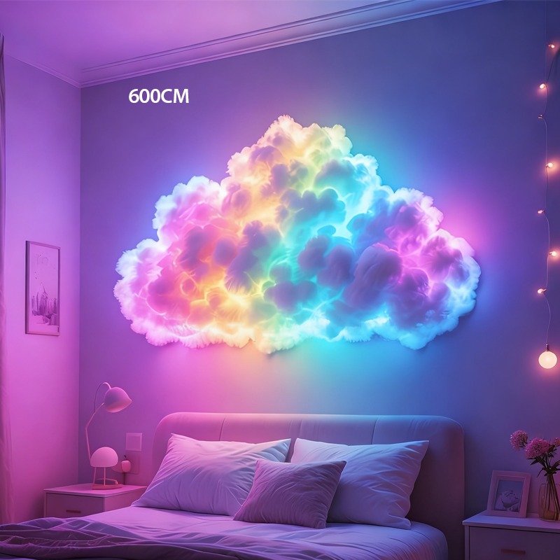 DIY "Thundercloud" lighting with LED and USB power supply🌈☁️