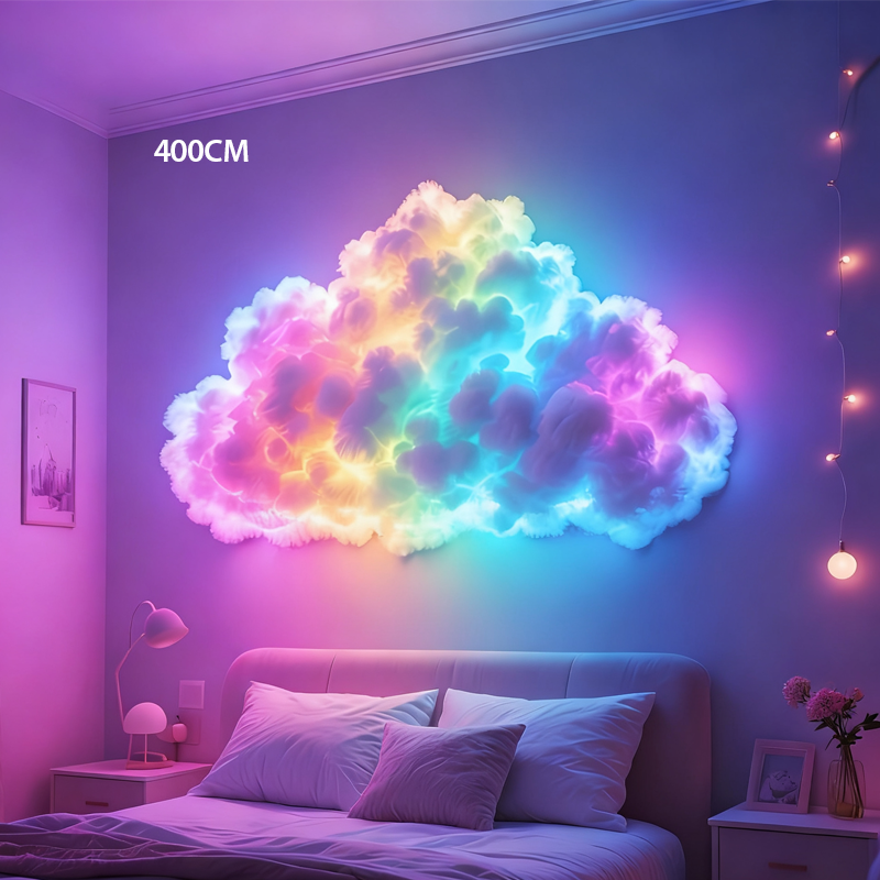 DIY "Thundercloud" lighting with LED and USB power supply🌈☁️
