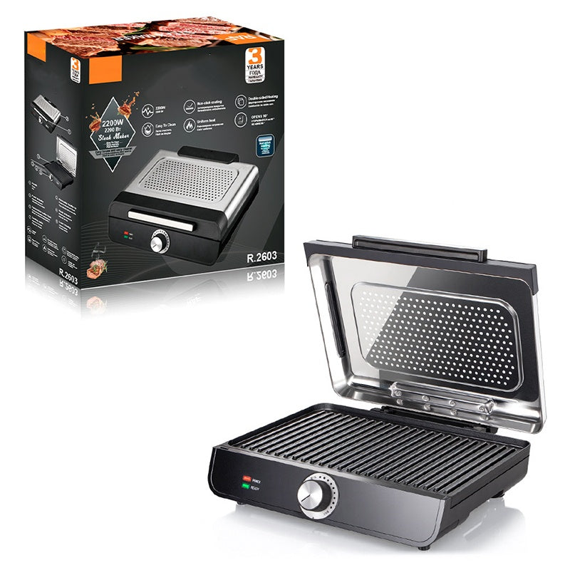 ⏳Limited Time Special⏰RAF-2200W Smoke-Free Indoor Grill with Nonstick Plate🥩